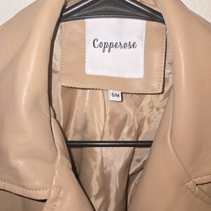 Women's Leather Jacket in Tan